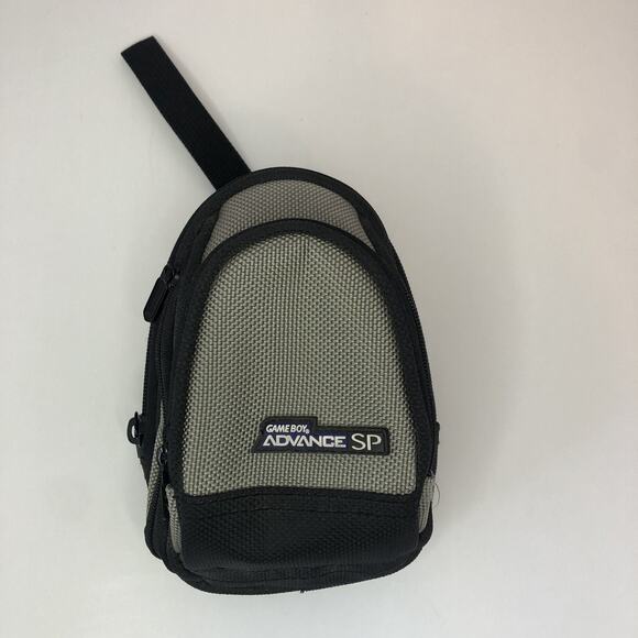 Nintendo Game Boy Advance SP Carrying Bag Case Gray Pouch Travel Storage GBA‎ - Picture 1 of 6